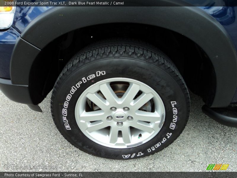 Dark Blue Pearl Metallic / Camel 2008 Ford Explorer Sport Trac XLT