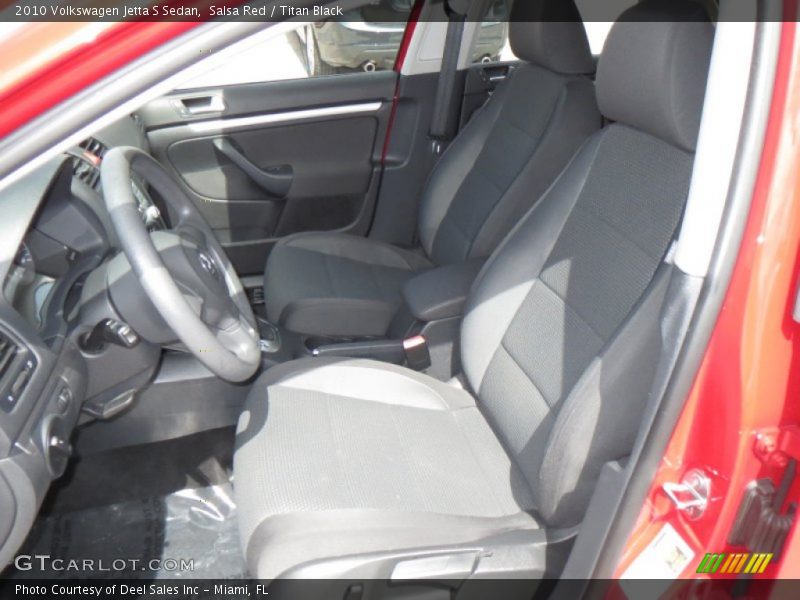 Salsa Red / Titan Black 2010 Volkswagen Jetta S Sedan