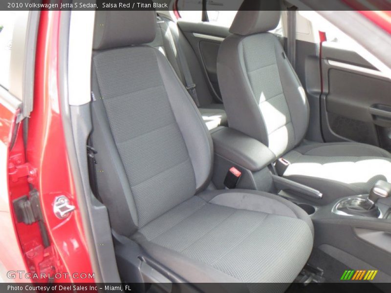Salsa Red / Titan Black 2010 Volkswagen Jetta S Sedan