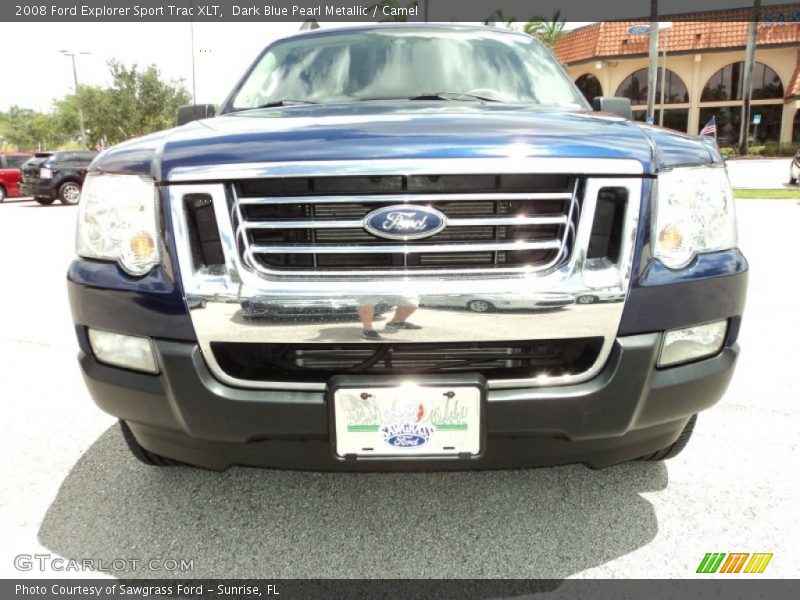Dark Blue Pearl Metallic / Camel 2008 Ford Explorer Sport Trac XLT