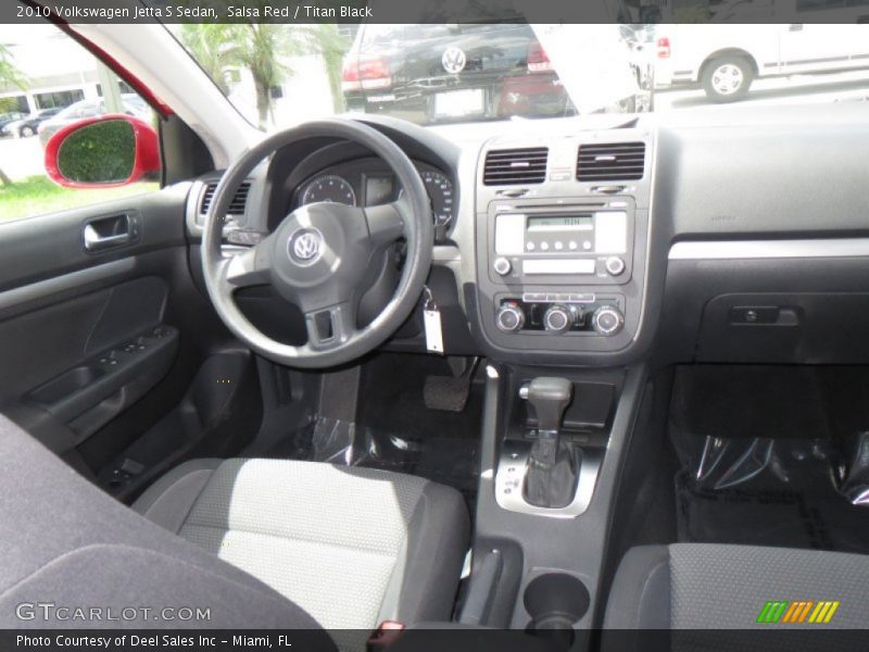 Salsa Red / Titan Black 2010 Volkswagen Jetta S Sedan