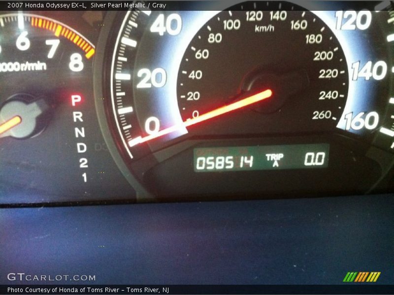 Silver Pearl Metallic / Gray 2007 Honda Odyssey EX-L