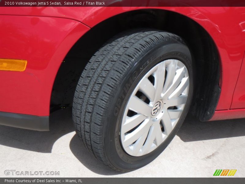 Salsa Red / Titan Black 2010 Volkswagen Jetta S Sedan