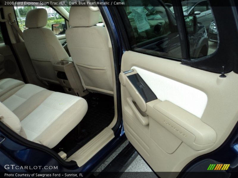 Dark Blue Pearl Metallic / Camel 2008 Ford Explorer Sport Trac XLT