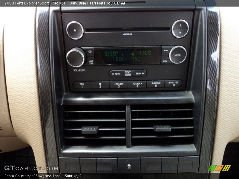 Dark Blue Pearl Metallic / Camel 2008 Ford Explorer Sport Trac XLT