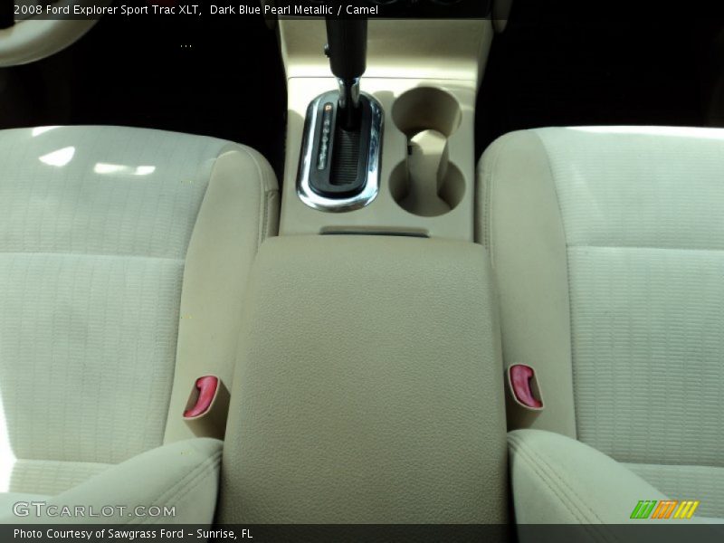 Dark Blue Pearl Metallic / Camel 2008 Ford Explorer Sport Trac XLT