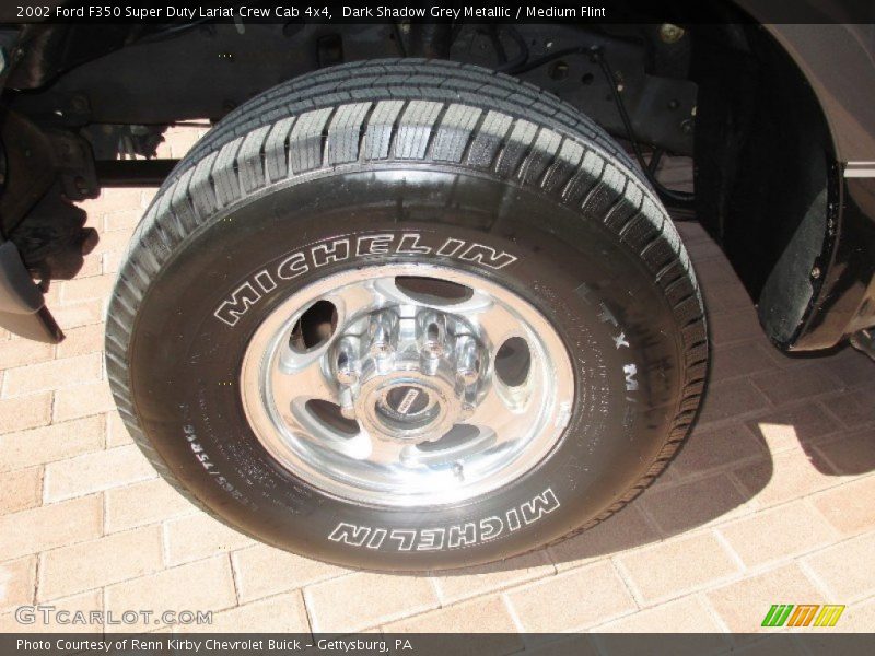 Dark Shadow Grey Metallic / Medium Flint 2002 Ford F350 Super Duty Lariat Crew Cab 4x4