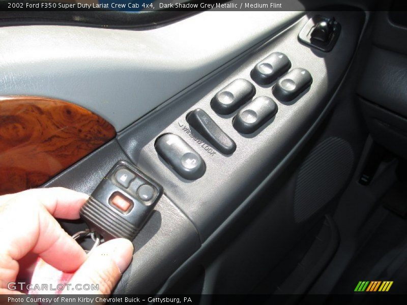 Dark Shadow Grey Metallic / Medium Flint 2002 Ford F350 Super Duty Lariat Crew Cab 4x4