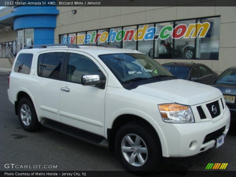 Blizzard White / Almond 2012 Nissan Armada SV 4WD