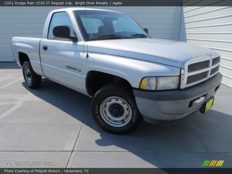 Bright Silver Metallic / Agate 2001 Dodge Ram 1500 ST Regular Cab