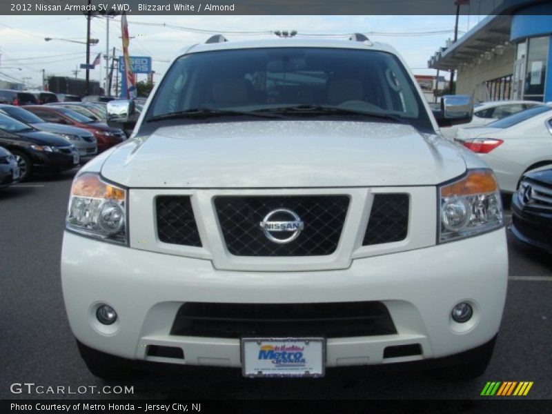 Blizzard White / Almond 2012 Nissan Armada SV 4WD