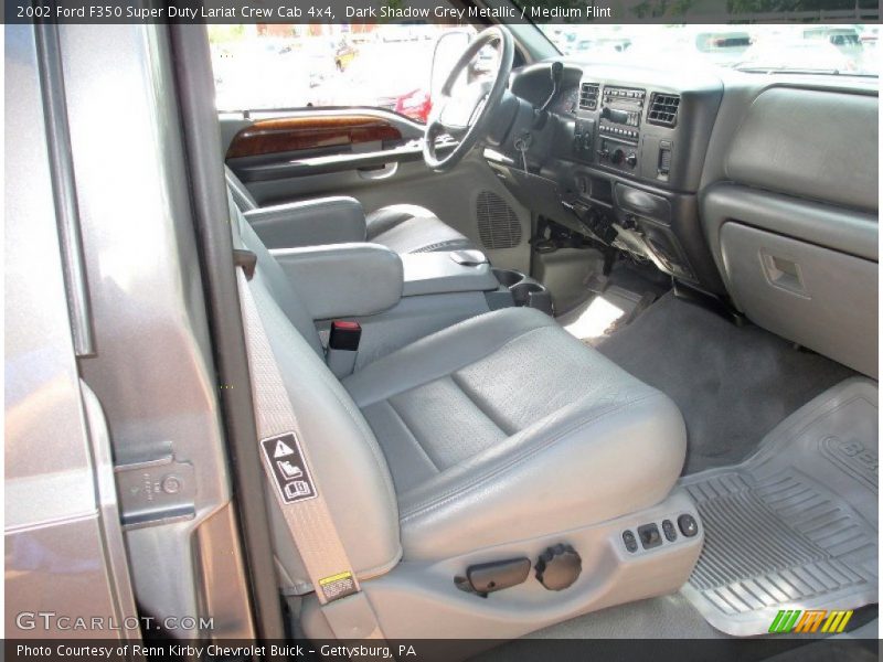 Dark Shadow Grey Metallic / Medium Flint 2002 Ford F350 Super Duty Lariat Crew Cab 4x4