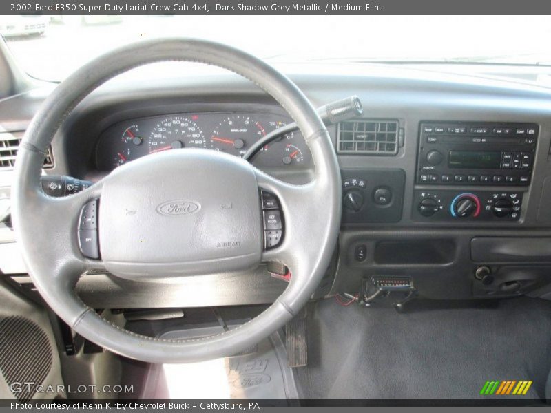 Dark Shadow Grey Metallic / Medium Flint 2002 Ford F350 Super Duty Lariat Crew Cab 4x4