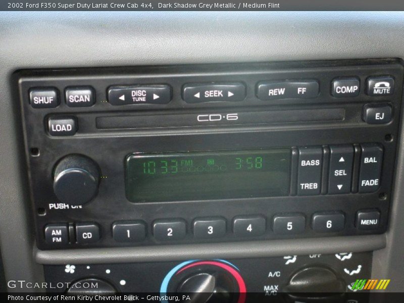 Dark Shadow Grey Metallic / Medium Flint 2002 Ford F350 Super Duty Lariat Crew Cab 4x4