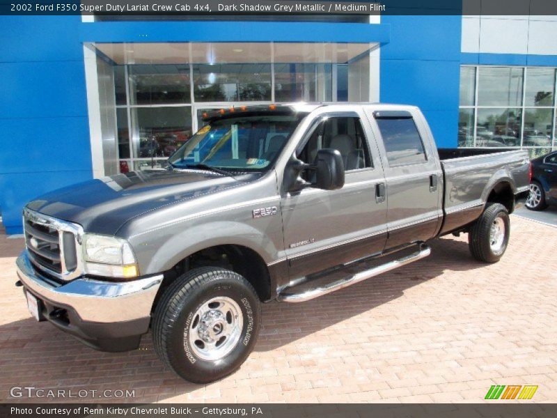 Dark Shadow Grey Metallic / Medium Flint 2002 Ford F350 Super Duty Lariat Crew Cab 4x4
