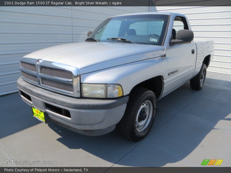 Bright Silver Metallic / Agate 2001 Dodge Ram 1500 ST Regular Cab