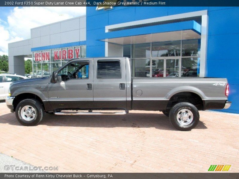 Dark Shadow Grey Metallic / Medium Flint 2002 Ford F350 Super Duty Lariat Crew Cab 4x4