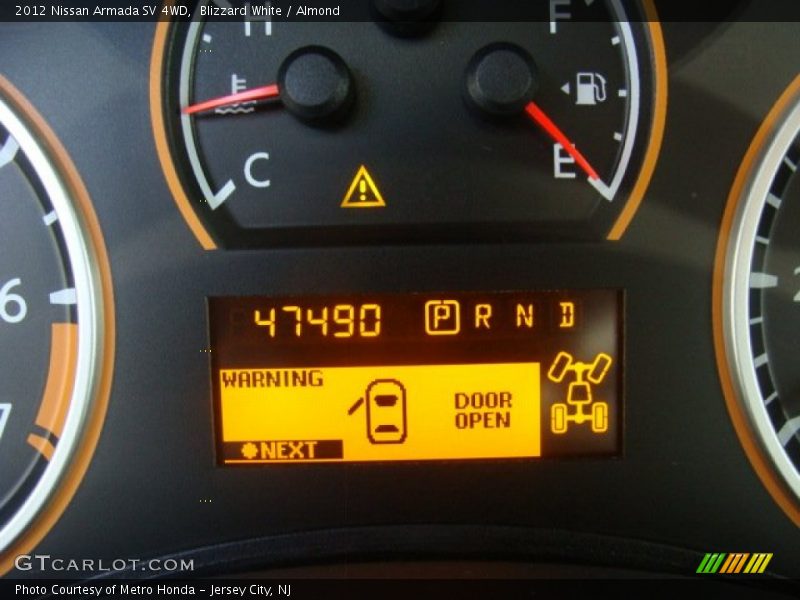 Blizzard White / Almond 2012 Nissan Armada SV 4WD