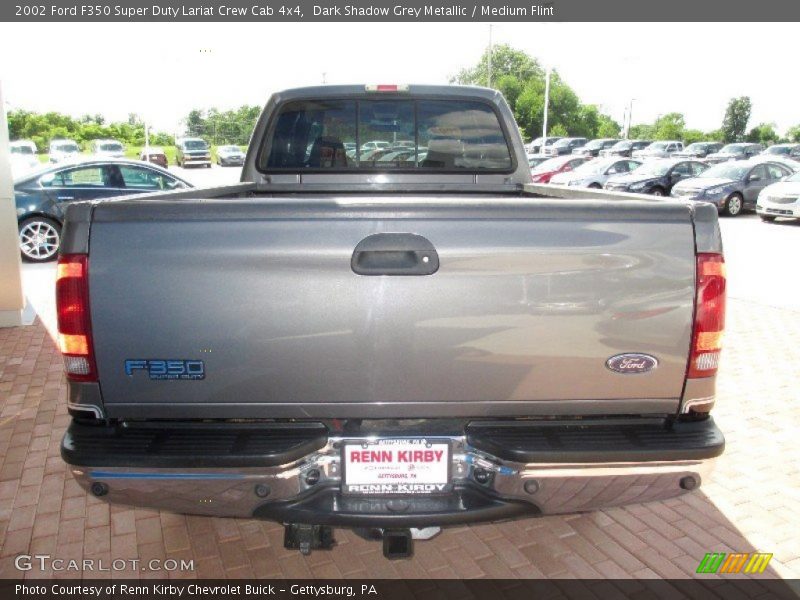 Dark Shadow Grey Metallic / Medium Flint 2002 Ford F350 Super Duty Lariat Crew Cab 4x4