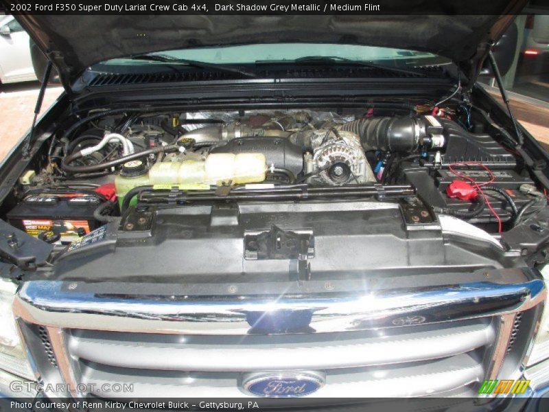Dark Shadow Grey Metallic / Medium Flint 2002 Ford F350 Super Duty Lariat Crew Cab 4x4