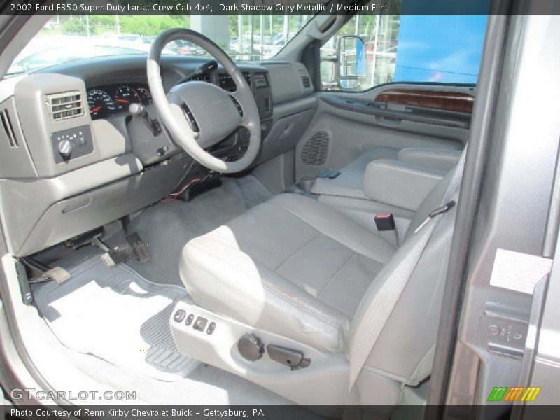 Dark Shadow Grey Metallic / Medium Flint 2002 Ford F350 Super Duty Lariat Crew Cab 4x4