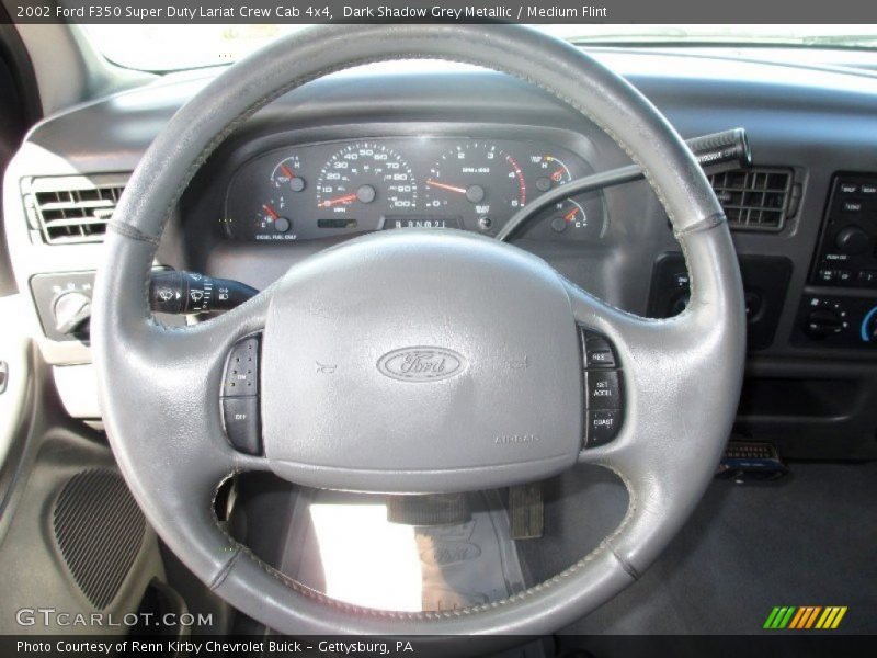 Dark Shadow Grey Metallic / Medium Flint 2002 Ford F350 Super Duty Lariat Crew Cab 4x4