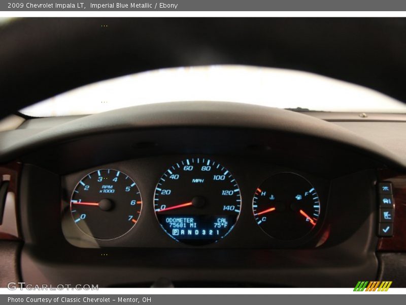 Imperial Blue Metallic / Ebony 2009 Chevrolet Impala LT