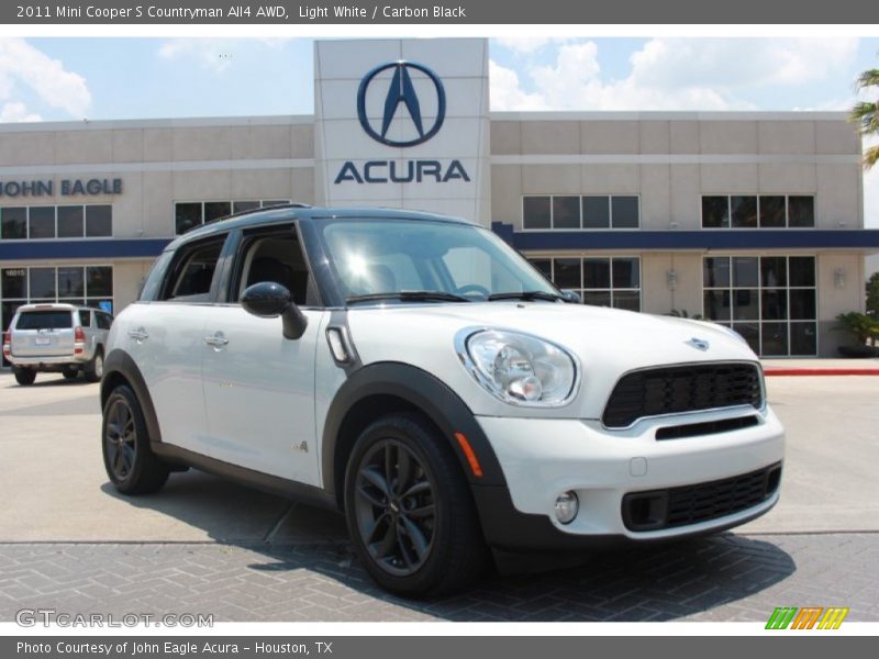 Light White / Carbon Black 2011 Mini Cooper S Countryman All4 AWD