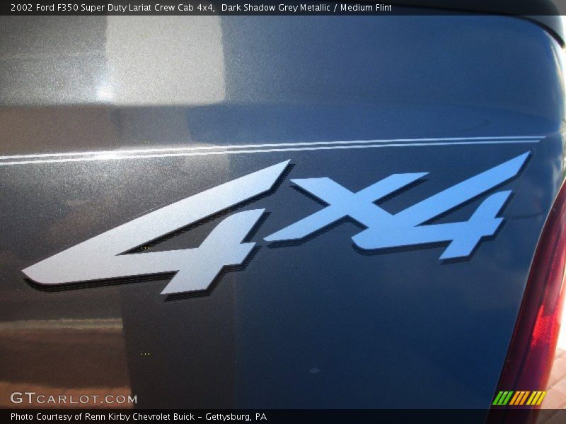 Dark Shadow Grey Metallic / Medium Flint 2002 Ford F350 Super Duty Lariat Crew Cab 4x4