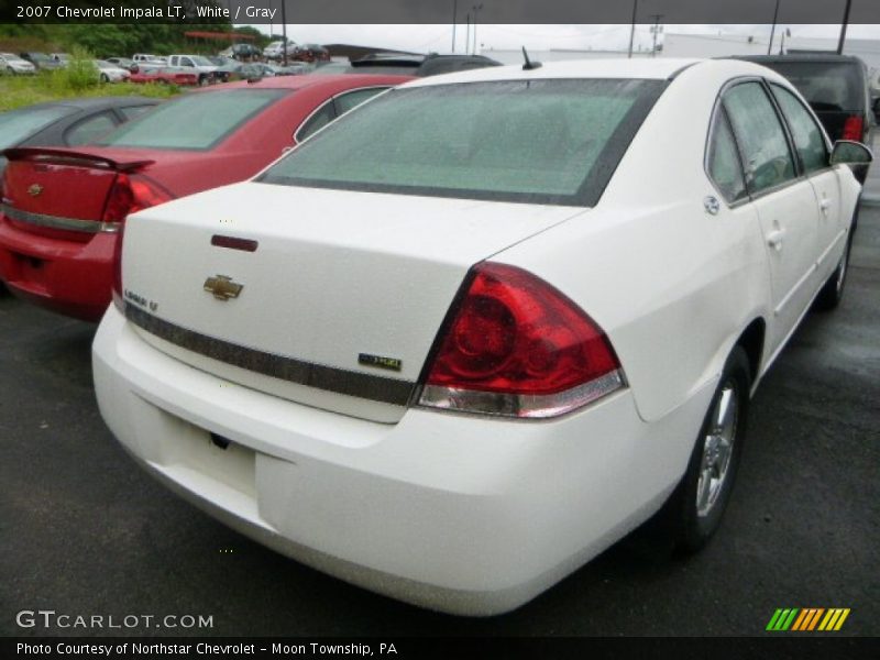 White / Gray 2007 Chevrolet Impala LT