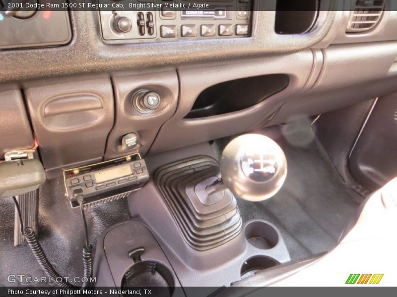 Bright Silver Metallic / Agate 2001 Dodge Ram 1500 ST Regular Cab