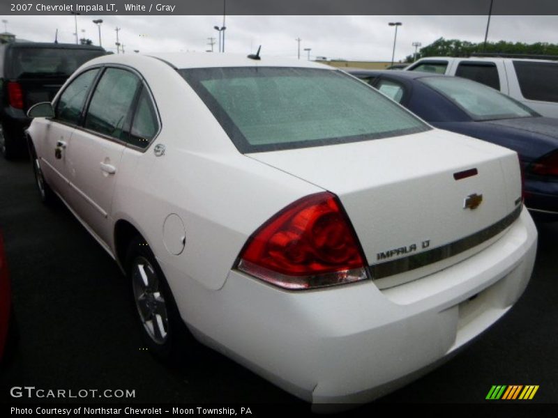 White / Gray 2007 Chevrolet Impala LT