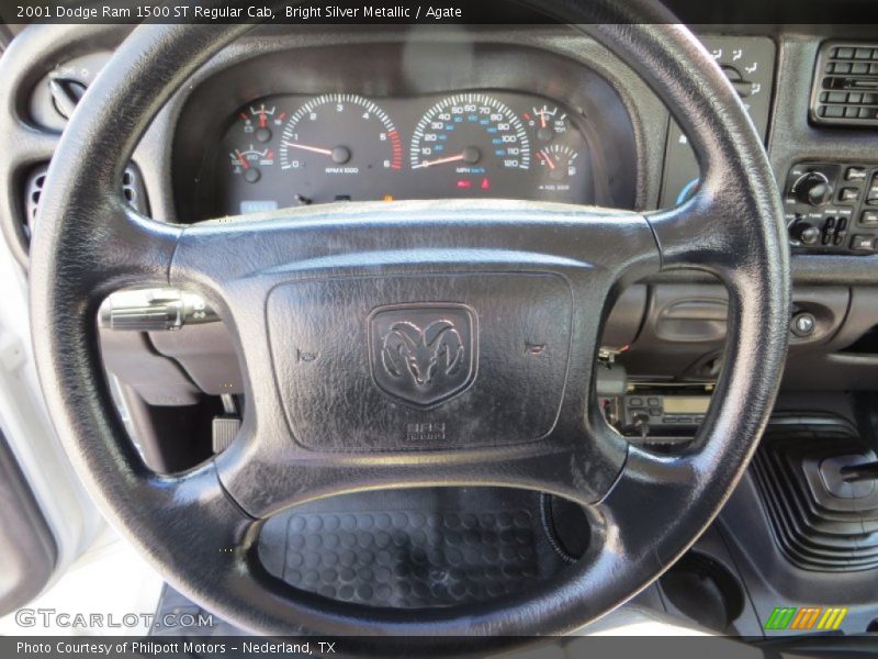 Bright Silver Metallic / Agate 2001 Dodge Ram 1500 ST Regular Cab