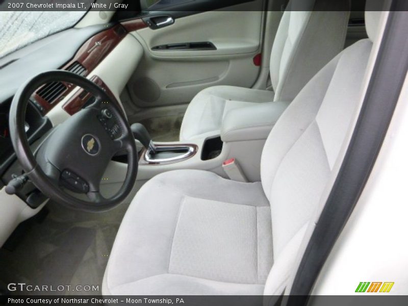 White / Gray 2007 Chevrolet Impala LT