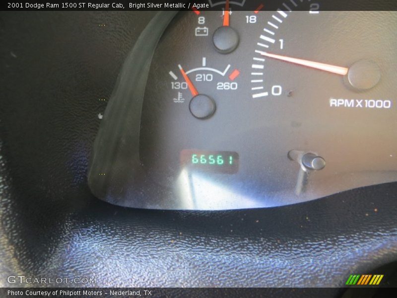 Bright Silver Metallic / Agate 2001 Dodge Ram 1500 ST Regular Cab