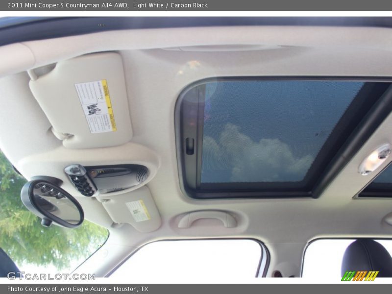 Light White / Carbon Black 2011 Mini Cooper S Countryman All4 AWD