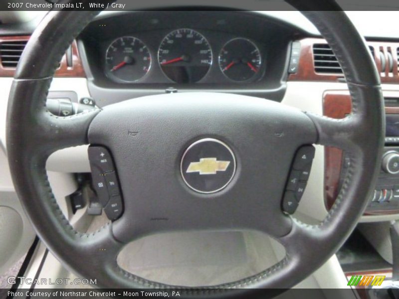 White / Gray 2007 Chevrolet Impala LT