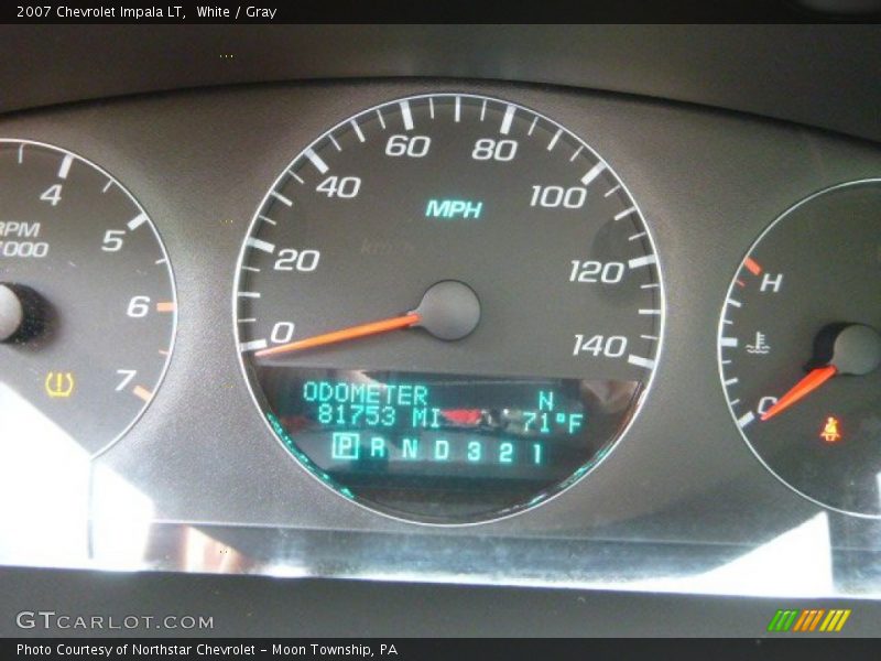White / Gray 2007 Chevrolet Impala LT