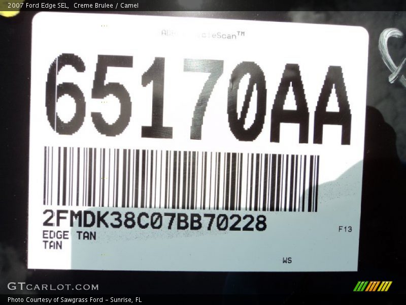 Creme Brulee / Camel 2007 Ford Edge SEL