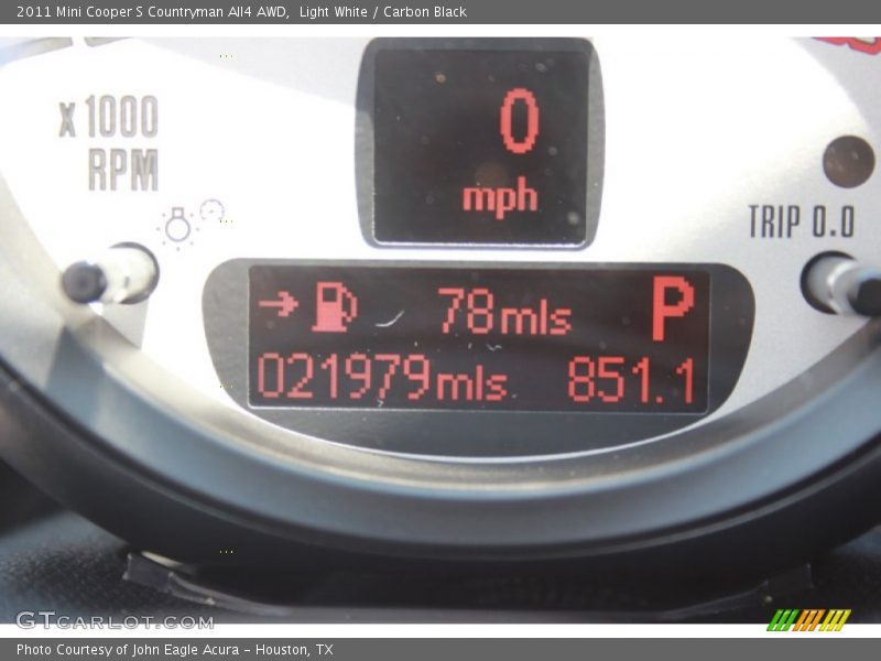 Light White / Carbon Black 2011 Mini Cooper S Countryman All4 AWD