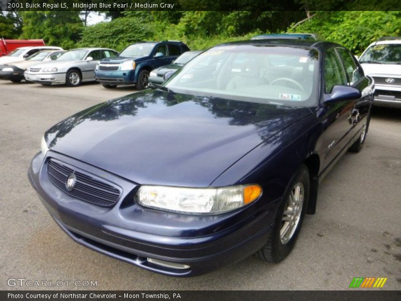 Midnight Blue Pearl / Medium Gray 2001 Buick Regal LS