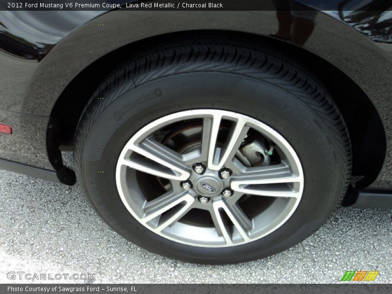 Lava Red Metallic / Charcoal Black 2012 Ford Mustang V6 Premium Coupe