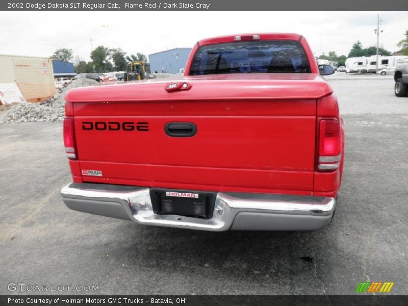 Flame Red / Dark Slate Gray 2002 Dodge Dakota SLT Regular Cab