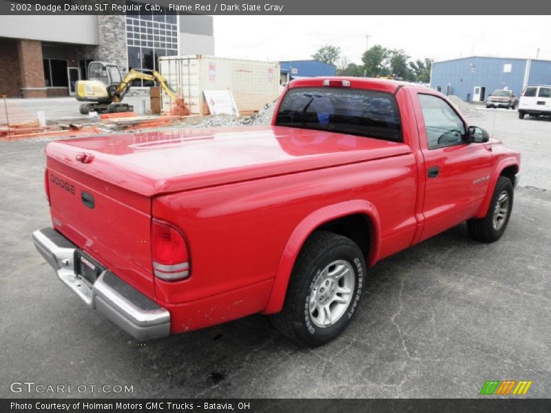 Flame Red / Dark Slate Gray 2002 Dodge Dakota SLT Regular Cab