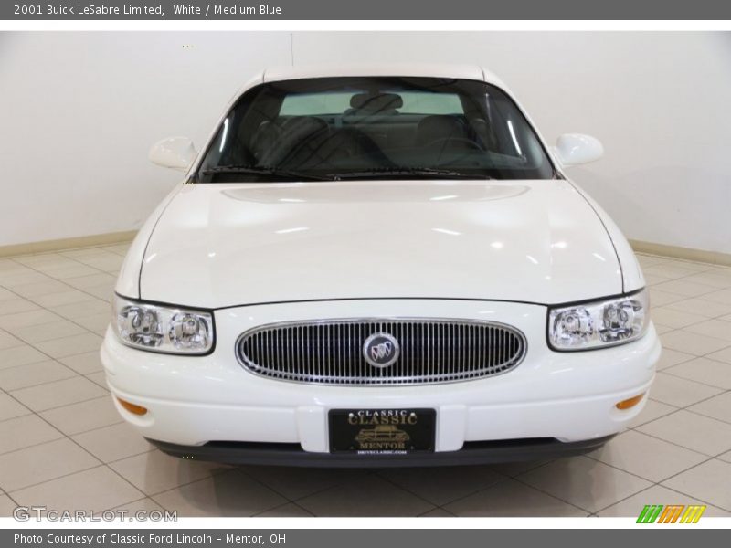 White / Medium Blue 2001 Buick LeSabre Limited