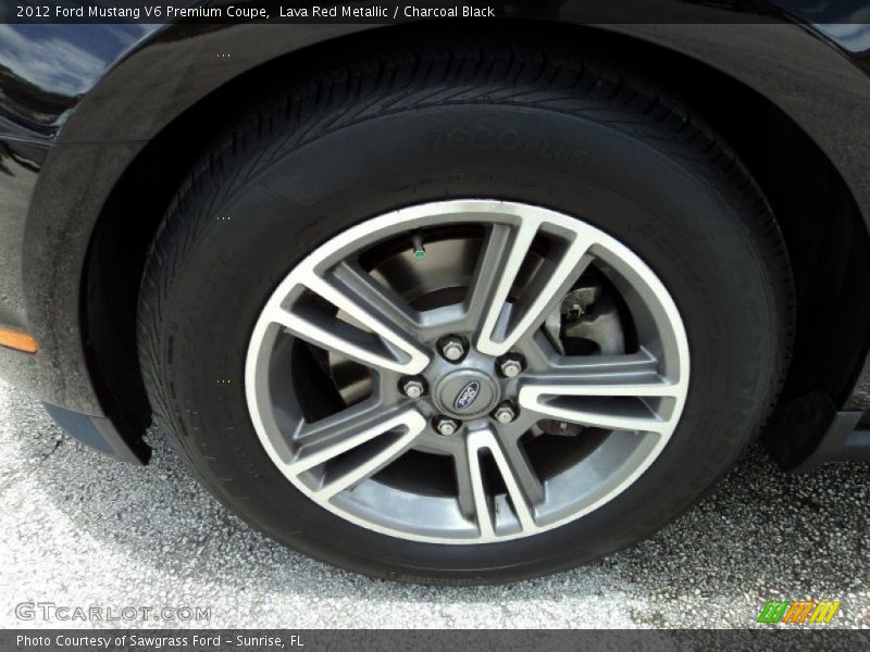 Lava Red Metallic / Charcoal Black 2012 Ford Mustang V6 Premium Coupe