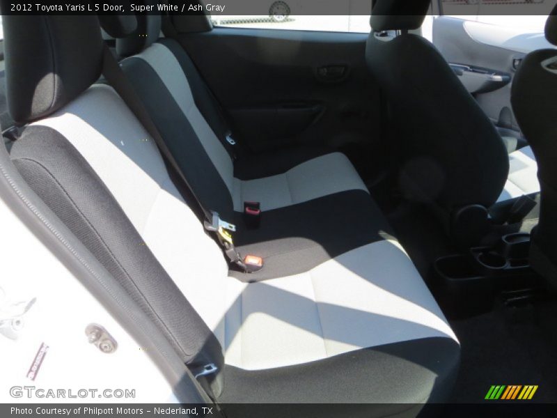 Super White / Ash Gray 2012 Toyota Yaris L 5 Door