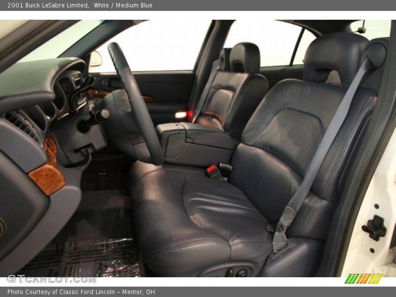 White / Medium Blue 2001 Buick LeSabre Limited