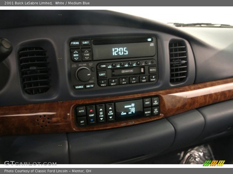 White / Medium Blue 2001 Buick LeSabre Limited