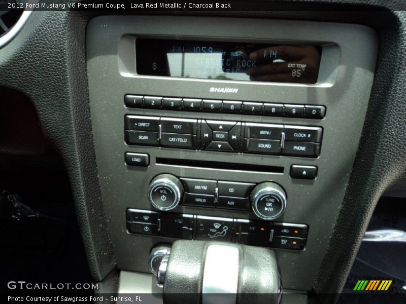 Lava Red Metallic / Charcoal Black 2012 Ford Mustang V6 Premium Coupe